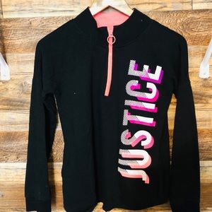 Justices zip up sweatshirt size 12 in girls for 15